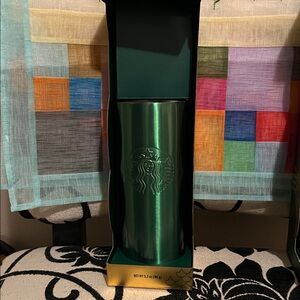 NWT Starbucks Holiday Gift Set one stainless steel tumbler